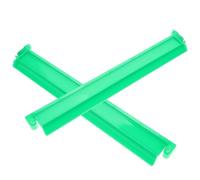 WEKAMOS 2 Pezzi Righello Mahjong 18 Pollici in Plastica Trasparente Verde, Porta Tessere Domino con Spingitore, Accessori per Gioco Mahjong Domestico e Tavoli Moderni