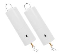 WEKAMOS 2 Rotante Batteria per Campane Vento da Appendere Compatibile per Decorazioni da Giardino Bianco per Sculture Eoliche Outdoor Facile Installazione DIY