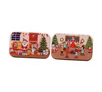 WEKAMOS 2 Set Puzzle Natale Legno Educativo e Decompressione Jigsaw Diy per Sviluppo Manuale e Cooperazione Familiare