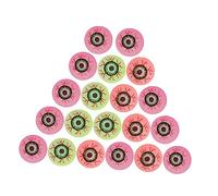 WEKAMOS 20 Palline Rimbalzanti Occhi Halloween Colorate Decorazioni Spaventose per Feste e Giochi Divertenti