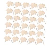 WEKAMOS 200 Pezzi Maple Leaf Wood Cutouts in Natural Wood Lightweight Rustic Hanging Ornaments For Autumn DIY Crafts Painting Staining And Seasonal Home Decoration