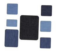 WEKAMOS 24 pezzi Kit Toppe Termoadesive per Jeans in Cotone per Riparazione e Decorazione Pezze Adesive Resistenti per Tessuti Denim Colore Casuale Colore Casuale