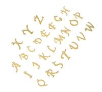 WEKAMOS 26 pezzi Ciondoli in Acciaio Inossidabile per Braccialetti Collane DIY Gioielli per Facile Inserimento Ciondoli Alfabeto Resistenti e Versatili per Creazioni Personalizzate