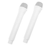 WEKAMOS 2pezzi Microfono Finto Per Prop Per Gioco Di Ruolo Microfono Portatile Per Cantare e Parlare Sicuro e Resistente Giocattolo Educativo Per Sviluppare Talenti Infantili