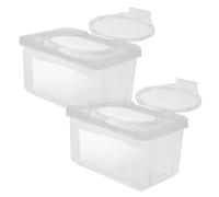 WEKAMOS 2pezzi Salviette Dispenser Ricaricabile Pp Scatola Custodia Per Salviette Supporto Cucina Supporto Portatile Contenitore Per Per