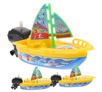 WEKAMOS 3 Giocattoli da Bagno Vento Nave Vela in Plastica Galleggiante per Giocattoli da Bagnetto per e Piscina Design Sicuro e Morbido per Ragazzo