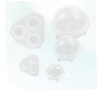 WEKAMOS 3 pezzi Stampo in Silicone per Gioielli Forme Sferiche per Ciondoli Candele Saponi Fai da Te e Bombe da Bagno Silicone Flessibile e Durevole per Creazioni Artigianali
