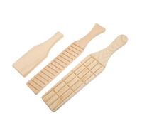 WEKAMOS 3 Pezzi Wooden Clay Paddles for Pottery Sculpting Ergonomic Clay Modeling Tools for Shaping Ceramics And Figurines Wood Material
