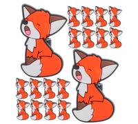 WEKAMOS 30 Pezzi Clip Fox Morbida per Matite Portapenne Rimovibile in PVC con Decorazione Animale Protezione Punta per Studenti Accessori Scuola Kawaii