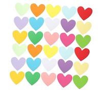 WEKAMOS 30 Pezzi Sagome Carta Cuore per Decorazioni Murali Ritagli Cartoncino Delicati per Lavagne e Bacheche per Aula e Progetti Diy Colore Casuale