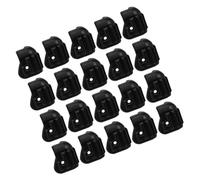 WEKAMOS 32 Pezzi Protezioni Angolari Per Mobili in Plastica Nero, Paraspigoli Ad Angolo Retto Per Altoparlanti Da Palco, Protezioni Sicurezza Per Apparecchiature Audio e Protezione Bordi Mobili