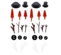 WEKAMOS 344 Pezzi di Ornamenti Natalizi A Forma di Pupazzo di Neve Piccoli Ornamenti Decorativi A Forma di Pupazzo di Neve Grandi Decorazioni Natalizie