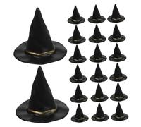 WEKAMOS 36 Mini Cappelli da Strega Neri per Decorazioni Halloween Accessori Fai da Te per Case delle Bambole e Feste Set Compatto per Progetti Creativi e Addobbi Interni ed Esterni