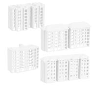 WEKAMOS 4 Miniature Edifici in Plastica per Modellismo DIY Modelli di Case Realistiche e Leggere per Micro Paesaggi e Decorazioni Compatte