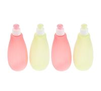 WEKAMOS 4 Pezzi 4 Pezzi Biberon Morbido per Lavaggio Ragazzo Ragazza 350 Ml, Spruzzatore a Flusso d'Acqua per Pulizia Delicata del Sederino, Kit Igiene Portatile per Cambio Pannolini in