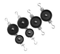 WEKAMOS 4 pezzi Pulegge Resistenti per Esperimenti di Fisica Attrezzatura Didattica Meccanica per Laboratorio Scuola Media Kit di Pulegge Singole e Doppie per Lezioni di Meccanica e