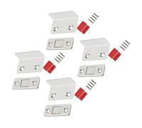 WEKAMOS 4 Set Magnetico Chiusura Armadio Fermaporta Invisibile in Acciaio Resistente Sicuro e per Cucina Bagno e Camera Letto