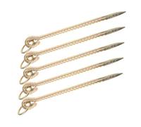 WEKAMOS 5 Dog Stake Ground Anchor Heavy Duty Metal Tie Out For Pets And Livestock Outdoor Camping Use