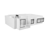 WEKAMOS 50 Fai da Te Modello di Appartamento Due Camere, Materiali Completi per Costruzione Casa in Scala, Strumento Educativo per Studenti e Appassionati di Architettura