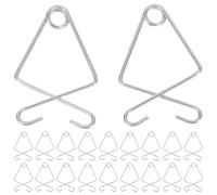 WEKAMOS 50 Pezzi Ganci da Soffitto in Acciaio per Controsoffitti, Clip Leggera per Appendere Vaso di Fiori, Decorazioni e Opere d'Arte, Compatibili Diverse Altezze, per Uffici, Negozi e