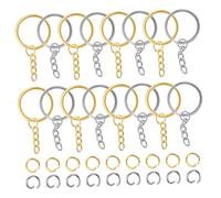 WEKAMOS 50 pezzi Portachiavi Metallo per Fai da Te e Organizzazione Chiavi Accessori Resilienti e Decorativi per Borse e Vari