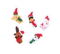 WEKAMOS 5pezzi Burattini da Dito di Natale Bambole da Dito per Ragazzo Ragazza Ragazza dei Cartoni Animati Realizzati in Peluche Morbida per Teatro di Marionette Narrazione di Storie