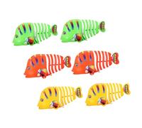 WEKAMOS 6 Giocattoli da Bagno Vento per Cartoon Colorati con Meccanismo Carica Divertenti Animali Marini per Bagnetto e Decorazioni Festive