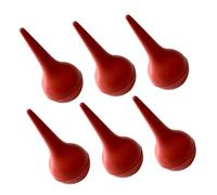 WEKAMOS 6 Pezzi Bulb Siringa per Lavaggi Nasali e Pulizia Orecchie in Gomma Rossa Funzione Soffiatore Aria per Rimuovere Polvere, per Ragazzo Ragazza e Genitori