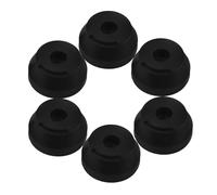 WEKAMOS 6 pezzi Punte per Bastone da Passeggio in Gomma Antiscivolo con Viti Terminali Resistenti per Stampelle e Bastoni per Anziani Accessori Robusti per Appoggio Sicuro e Sostituzione