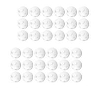 WEKAMOS 60 Palline Sonaglio Bianche in Plastica Resistente per Riparazione e Fai da Te per Inserti Sonori Morbidi Campanello per Peluche e Bambole Sensoriali