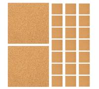 WEKAMOS 60 Pezzi Quadrati in Sughero Autoadesivi 100X100X1Mm Cuscinetti Adesivi in Sughero per Mobili e Sottobicchieri Fogli Fai da Te per Protezione Tavoli Decorazioni Murali e