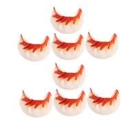 WEKAMOS 8 Modelli Finti di Ravioli Cinesi in PVC Decorazioni Realistiche per Colazione Accessori Simulazione Cibo per Negozi Fotografia e Eventi