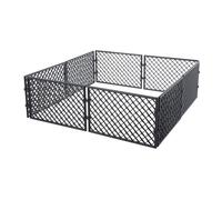 WEKAMOS 8 Pezzi Mini Recinzione in Plastica per Diorami Scenici Rete Maglia Fitta per Modelli Prigione e Paesaggi in Miniatura Accessori Decorativi Resistenti e Facili da Installare