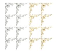 WEKAMOS 80 Pezzi Protezioni Angolari in Metallo per Album di Ritagli e Libri Copertura Angolare Decorativa Resistente Adatta per Album Fotografici Diari e Scrapbooking Creativi