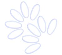 WEKAMOS 96 Pezzi Elastic Loom Loops Refill Kit Stretchy Bungee Cord for Potholder Weaving DIY Craft Supplies for Handmade Wallets Cup Mats And Art Projects