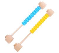 WEKAMOS Abaco per 2 Pezzi, Giocattolo per L’apprendimento della Matematica Perline Colorate, Strumento Educativo per 1-3 Anni, Sviluppo Coordinazione Occhio-Mano e capacità Logiche, Gioco