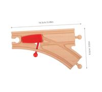WEKAMOS Accessori per Treno in Legno Sicuro e Resistente Set Espansione con Ponte per Binari Compatibili Giocattolo Educativo per Ragazzi e Ragazze