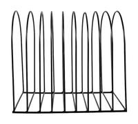 WEKAMOS Archiviazione di file desktop supporto per supporto per documenti desktop libreria da tavolo rack da tavolo Table Top Bookshelf Organizzatore del libro Black