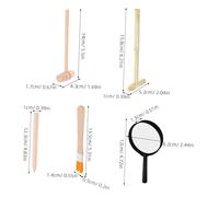 WEKAMOS Attrezzi Archeologici per Ragazzi con Martello in Legno e Metallo Scalpello Pennello e Ingrandimento Kit Completo per Educativi Esperimenti Scientifici e Gemme