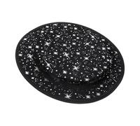 WEKAMOS Cappello da Evocazione Creativo Nero Stelle per Spettacoli Teatrali e Feste di Halloween Cappello da Prestigiatore Comodo e Multiuso per Giochi di Ruolo e Performance Sceniche