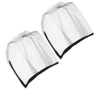 WEKAMOS Cappuccio per Trucco Cerniera 2 Pezzi, Protezione Viso e Chioma Monouso Traspirante, Copricapo Protettivo per Addio al Nubilato e Abiti in Boutique