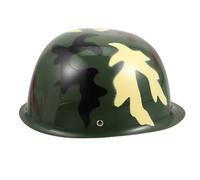 WEKAMOS Casco da Gioco di Ruolo Mimetico in Plastica, Cappello da Travestimento Soldato per Feste a Tema e Giochi di Finzione, Accessorio Copricapo Resistente per Età Fino a 15 Anni