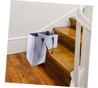 WEKAMOS Cesta Pieghevole per Scale in Grigio con Organizer per Biancheria Giochi e Oggetti Domestici Facile da Riporre e Trasportare