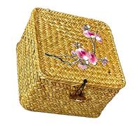 WEKAMOS Cestino da Tavolo in Materiale Durevole Organizer Decorativo per Dolci e Frutta Scatola Portaoggetti Naturale per Casa e Ufficio Design e Resistente