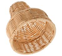 WEKAMOS Cesto in Rattan per Picnic Giardino Boho e Decorazione Elegante Piccolo Cestino Intrecciato in Vimini per Ragazza Matrimonio Halloween e Raccolto Proposta Rustica per Damigella