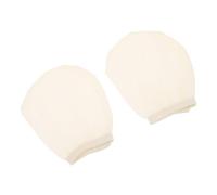 WEKAMOS Copertura Antiriflesso per Lampadina 2 Pezzi, Diffusore Rotondo per Plafoniera Led, Tessuto Leggero Beige 5-7 Cm, Adatto per Lampade da Soffitto da Tavolo, per Cameretta