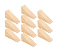 WEKAMOS Cunei Fermaporta a Cuneo in Legno 10 Pezzi 6X2X3 CM Bloccaporta Resistente per Porte Interne ed Esterne