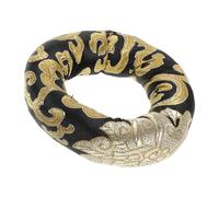 WEKAMOS Cuscino Rotondo in Seta Ricamata Per Campane Tibetane Da Meditazione Supporto Stabilizzante Per Ciotola Yoga Accessorio Decorativo Handmade Base Resistente e Durevole