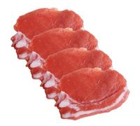 WEKAMOS Decorazione Artificiale Di Maiale in Resina 4 Pezzi, Ornamento Alimentare Finto Per Cucina e Fotografia, Simulazione Realistica Di Carne Di Maiale Per Decorazioni Domestiche e Didattica