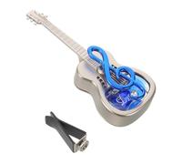 WEKAMOS Diffusore D'aria per Auto a Clip a Forma di Chitarra Blu, Deodorante per Bocchetta Aria Condizionata Veicolo con Fragranza Ricaricabile e Rilascio Prolungato per Ambienti Auto